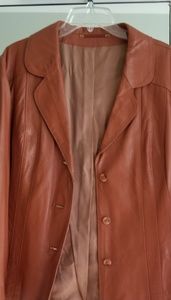 Camel leather jacket